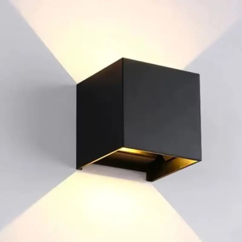 Arandela de PArede Externa Preta à Prova D'água IP65