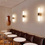 Arandela Cilindrica Moderna Vidro e Metal