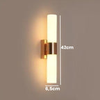 Arandela Cilindrica Moderna Vidro e Metal