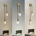 Arandela de Parede LED Pendente Sofisticada Dupla