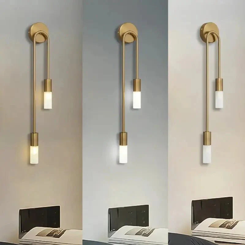 Arandela de Parede LED Pendente Sofisticada Dupla