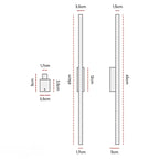 Arandela de Parede Led Preta Minimalista