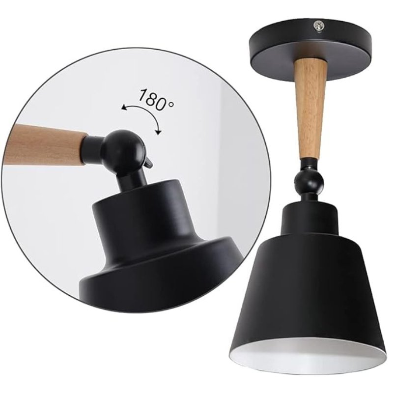 Arandela de Parede Regulável Nórdica com Lâmpada