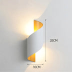 Arandela Externa de Parede Led Espiral