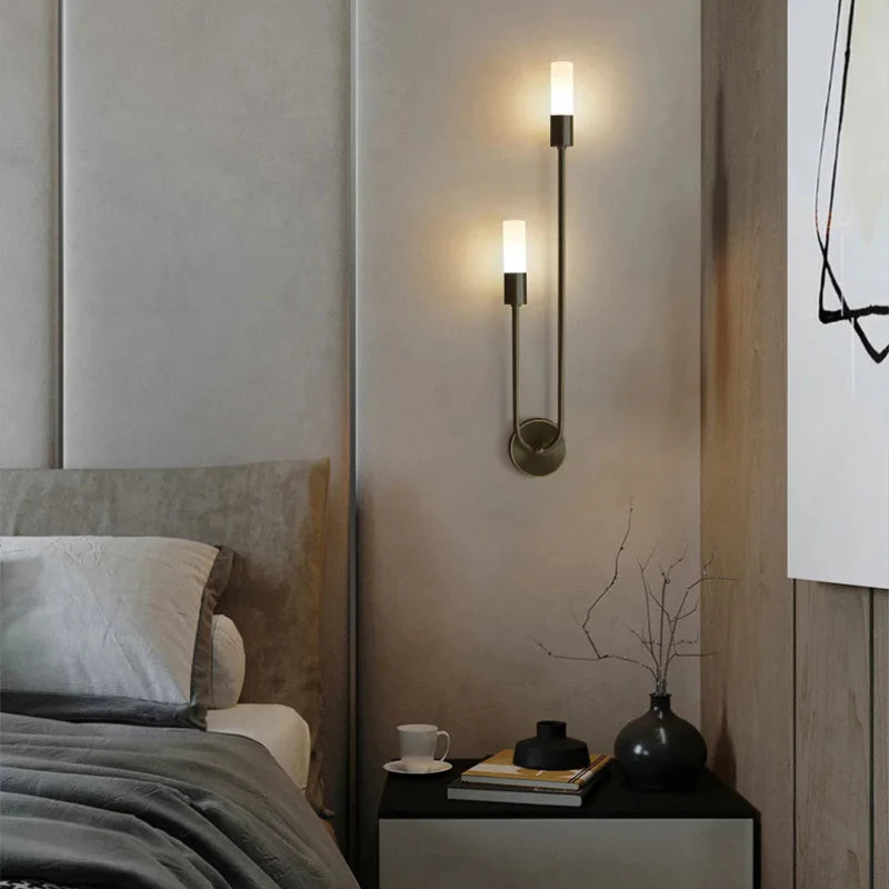 Arandela de Parede LED Pendente Sofisticada Dupla