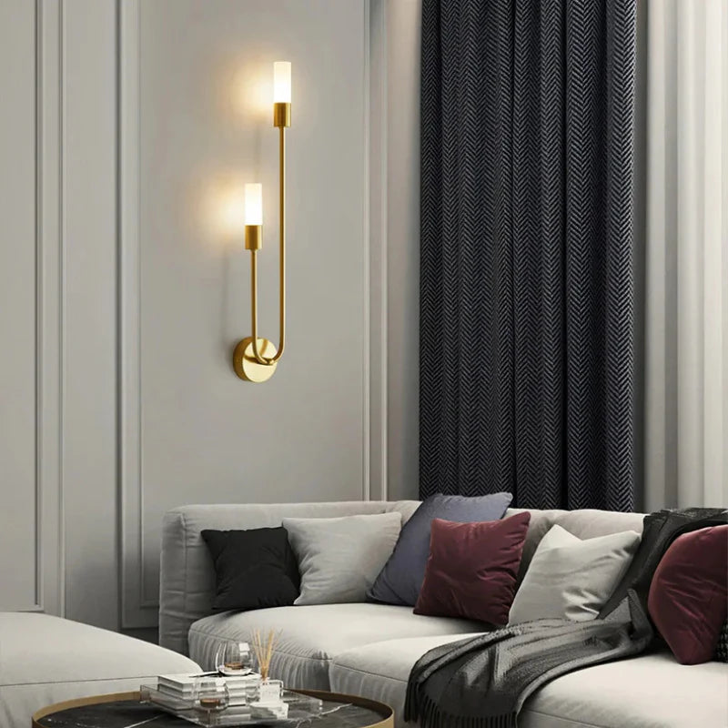 Arandela de Parede LED Pendente Sofisticada Dupla