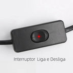 Luminária de Chão Abajur Wooden