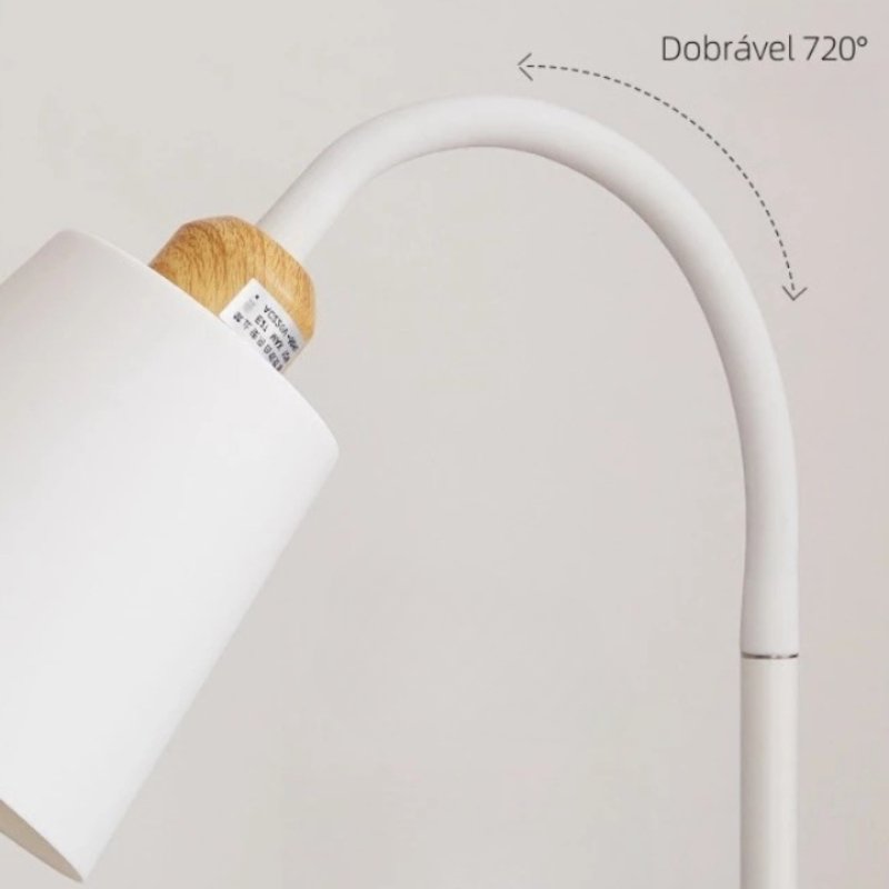 Luminária de Chão Abajur Wooden