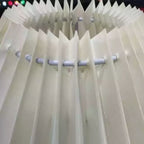 Luminária de Chão Articulável com Cúpula Plissada