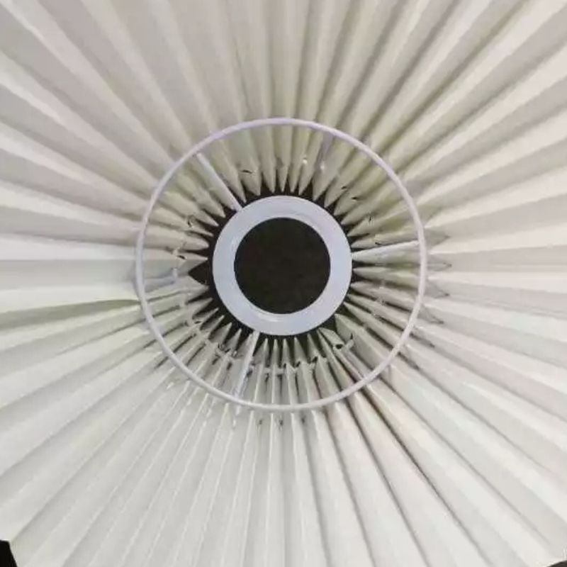 Luminária de Chão Articulável com Cúpula Plissada