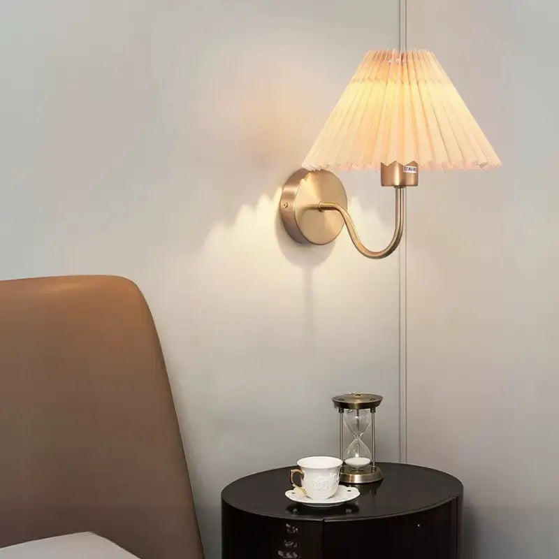 Arandela de Parede Plissada Vintage