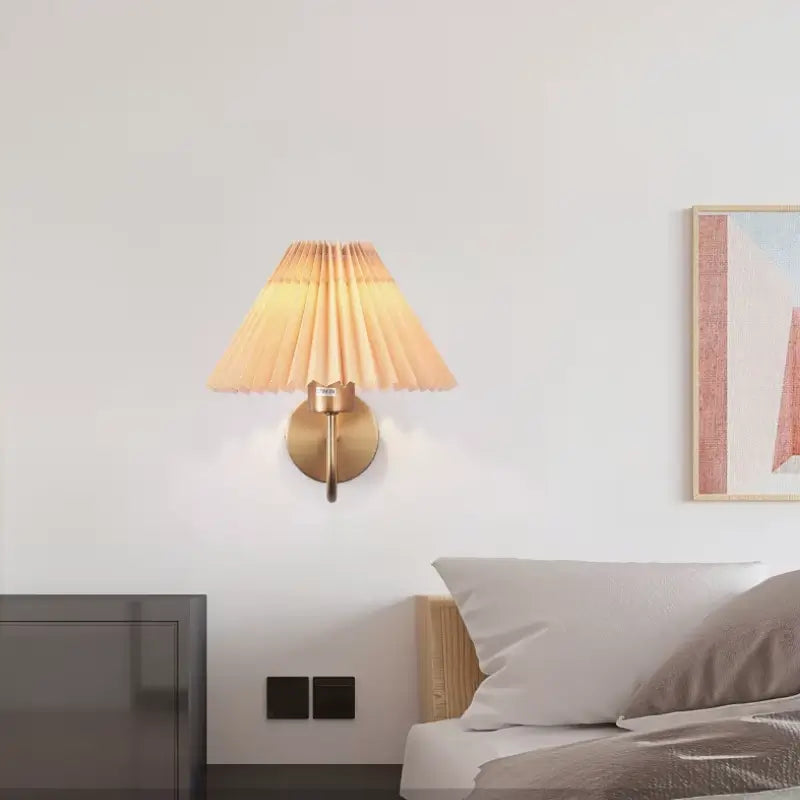 Arandela de Parede Plissada Vintage